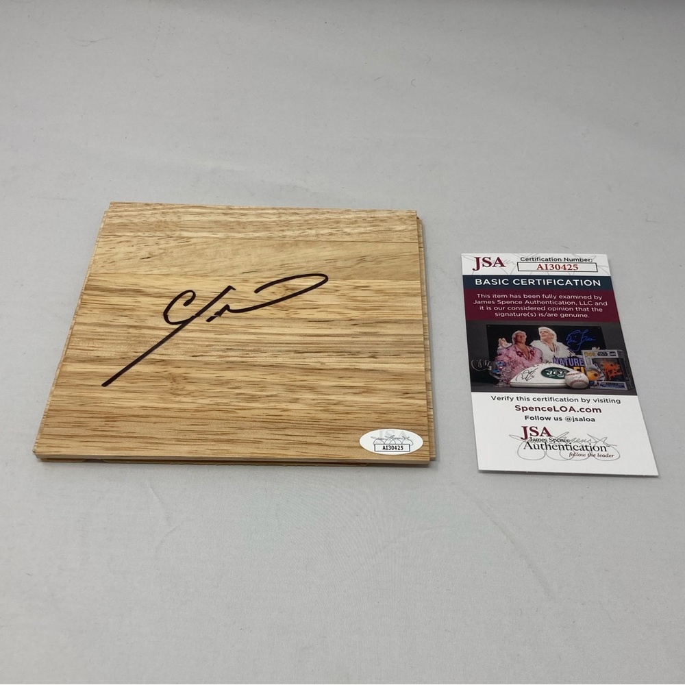 Cam Reddish signed 6x6 Floor Los Angeles Lakers Duke Blue Devils JSA COA